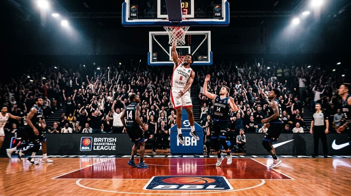 British elite basketball in a packed arena